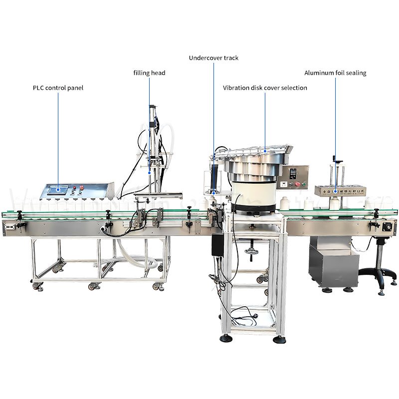 Filling bottom cap screw sealing line