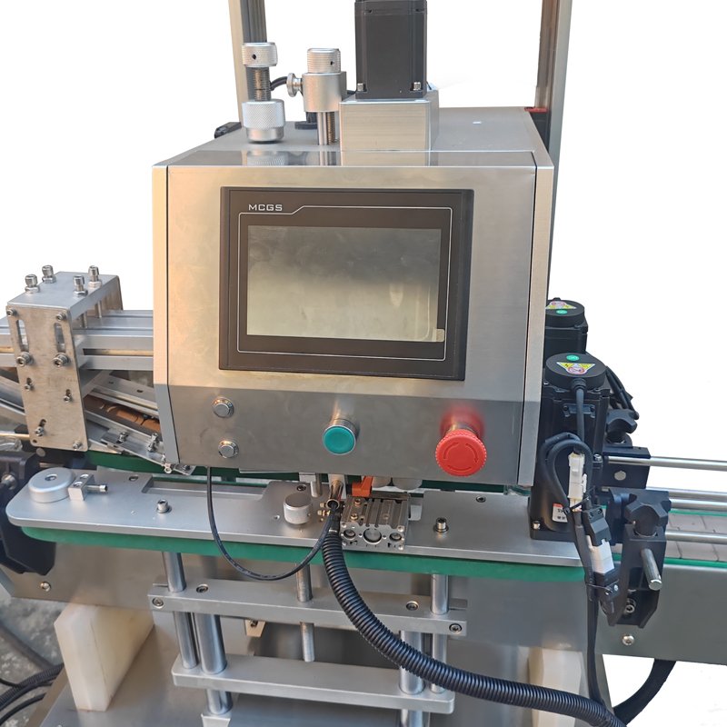 Automatic lifting, capping and servo capping line