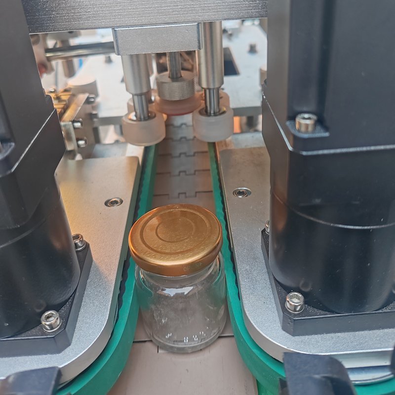 Automatic lifting, capping and servo capping line