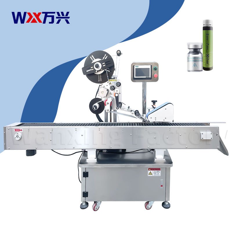 Horizontal self-adhesive labeling machine