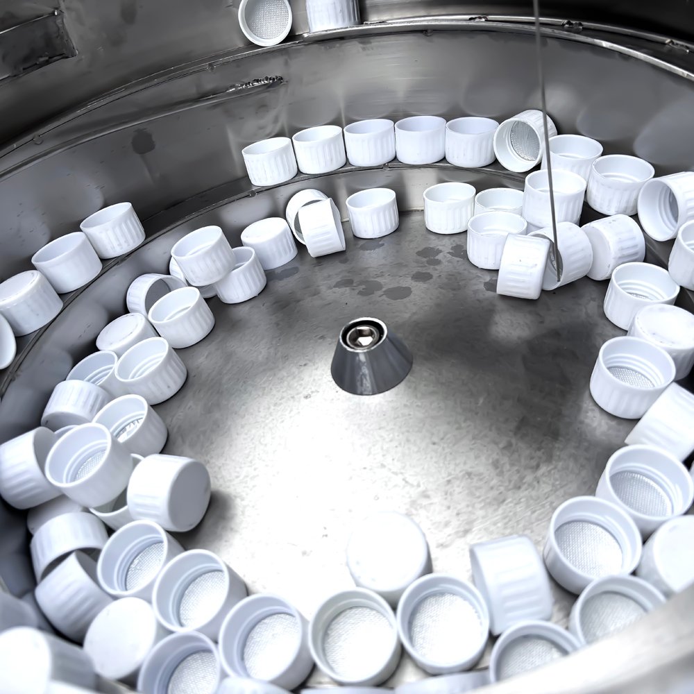 Double track filling top cap screw cap aluminum foil sealing line