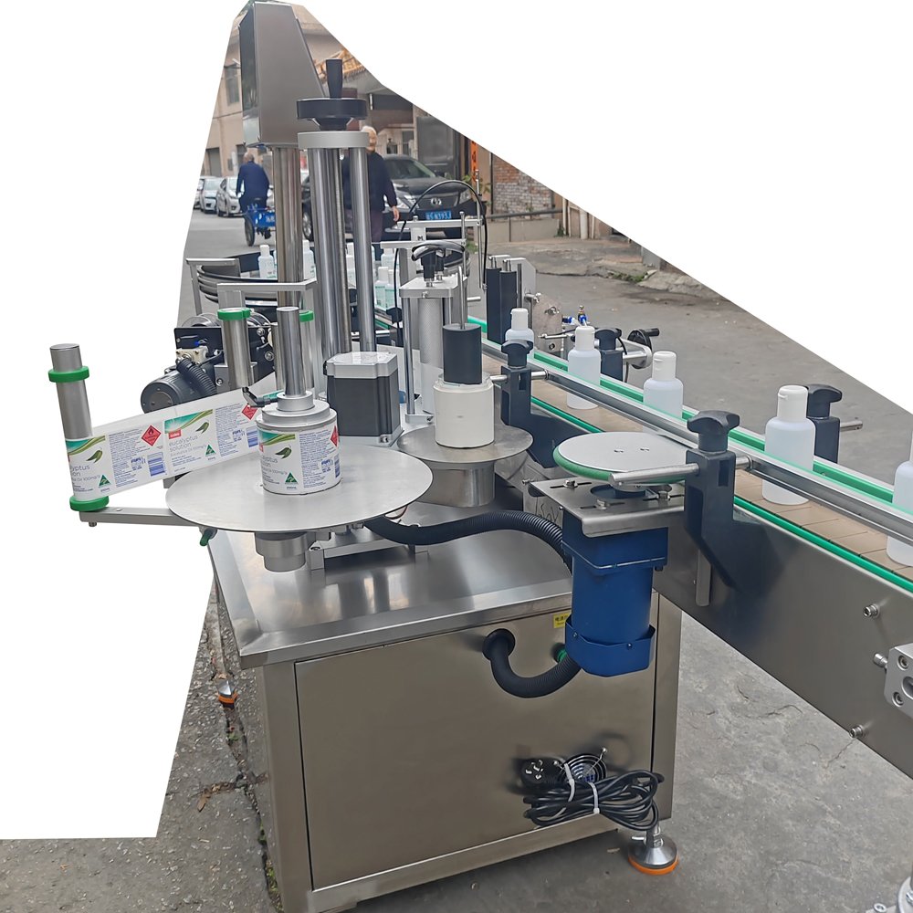 Bottle-sorting, filling, and screwing assembly line