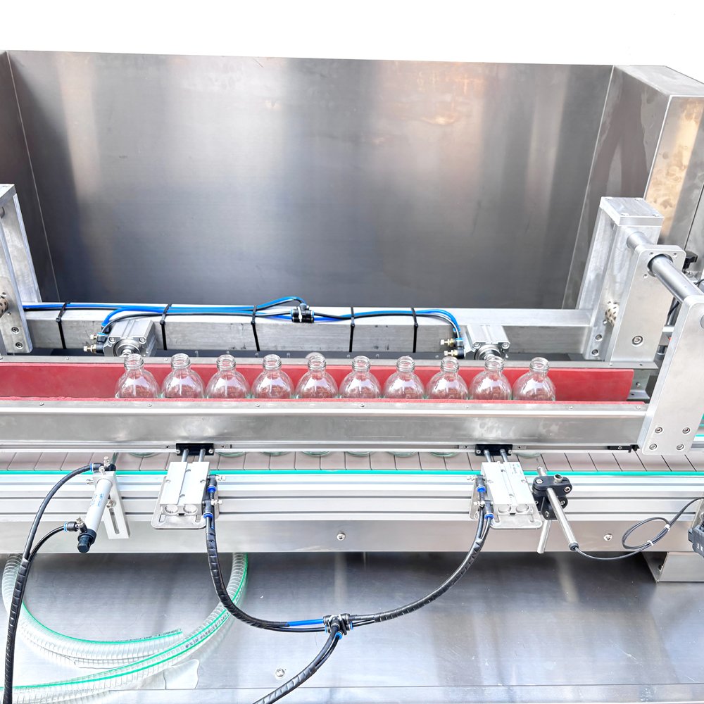 Integrated Bottle Washing, Piston Filling and Capping Line