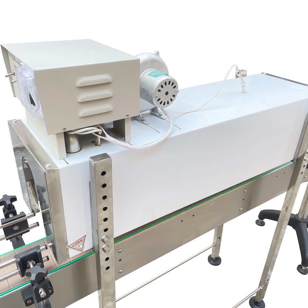 Filling, capping, labeling, heat shrink wire