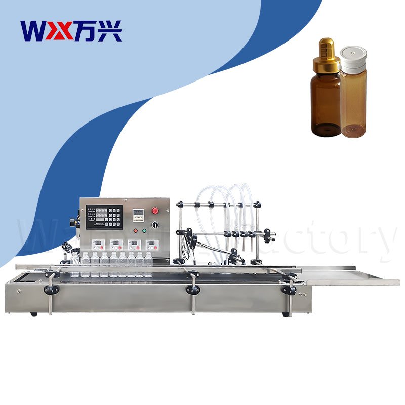 Tabletop 4-Head Gear Pump Liquid Filling Machine