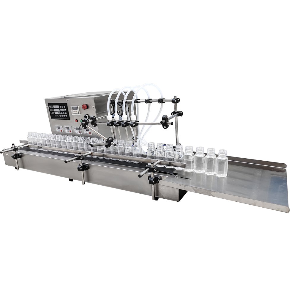 Tabletop 4-Head Gear Pump Liquid Filling Machine