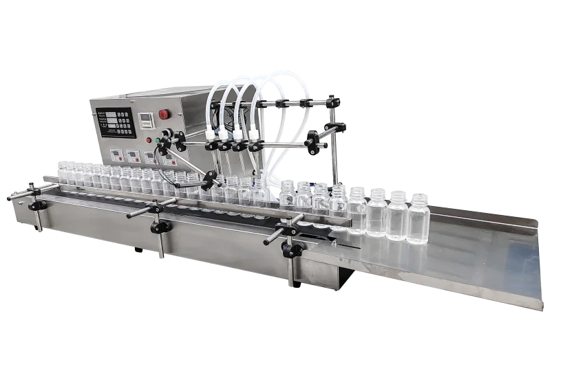 Tabletop 4-Head Gear Pump Liquid Filling Machine