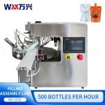 Small fully automatic rotary self-supporting bag filling machine, jelly oblique nozzle, laundry detergent suction nozzle, bag-feeding packaging machine - Image 2