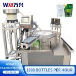 Fully automatic three-head rotary suction nozzle bag filling machine, self-replenishing soybean milk beverage and laundry detergent stand-up pouch filling machine - Image 2