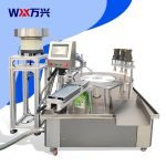 Fully automatic three-head rotary suction nozzle bag filling machine, self-replenishing soybean milk beverage and laundry detergent stand-up pouch filling machine