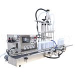 Desktop small fully automatic lifting Baijiu liquid four-head filling machine for edible oil and mineral water, capable of precise large-volume filling - Image 7